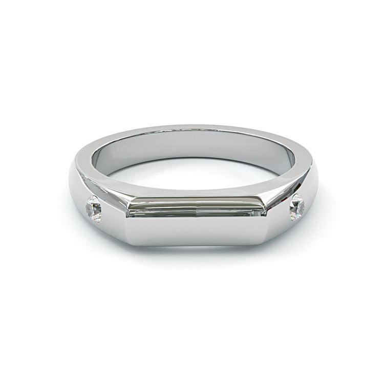 Jzora handmade minimal modern design simple sterling silver ring