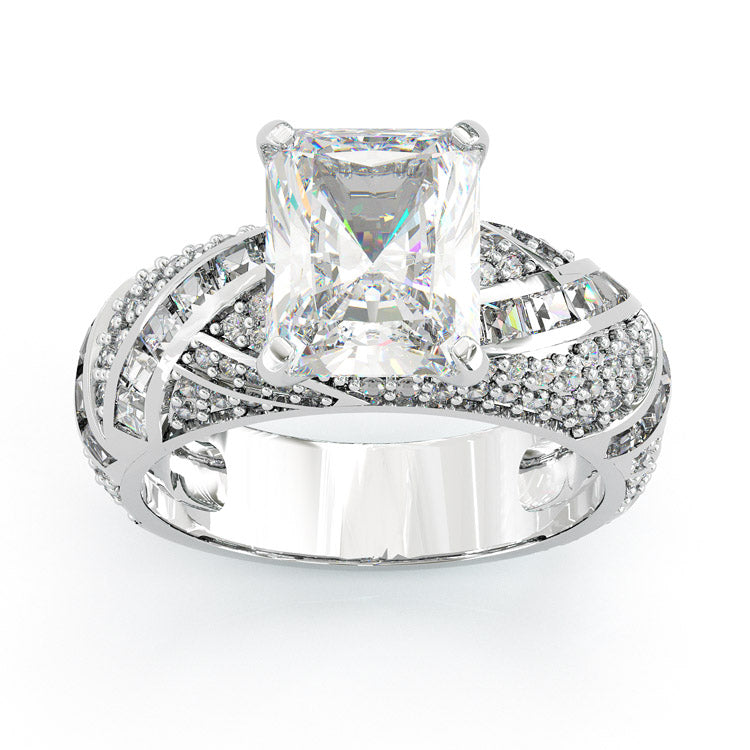 Engagement Rings Sterling Silver Handmade Sterling Silver 925 Empress Ring - Solid Hallmarked, Swirl Design, Any Size Chunky Sterling Silver Rings - Foto 6