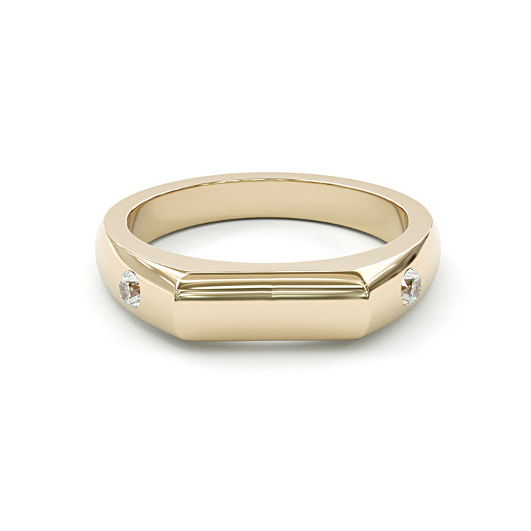 Jzora handmade minimal modern design simple sterling silver ring