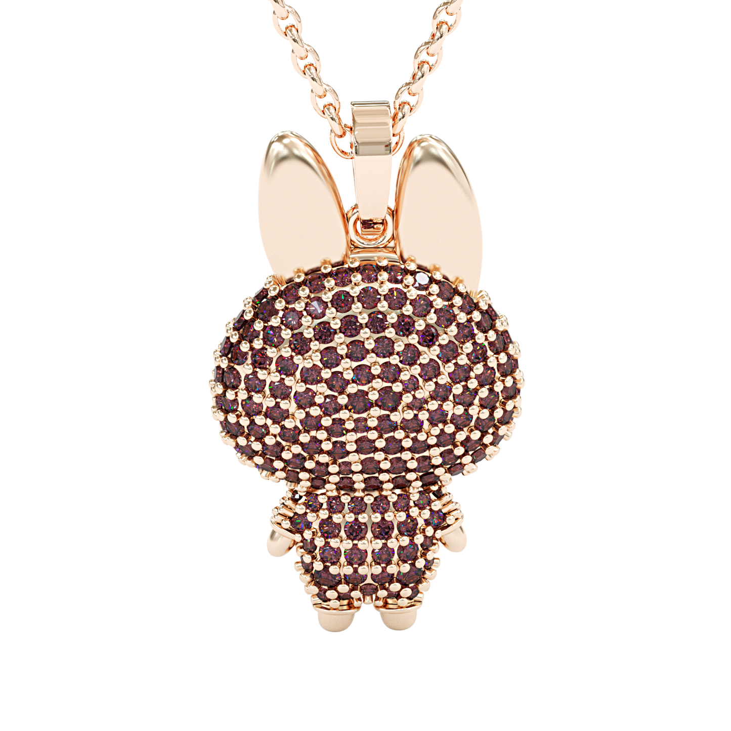 Jzora handmade cute & mischievous grinning elve pendant sterling silver necklace