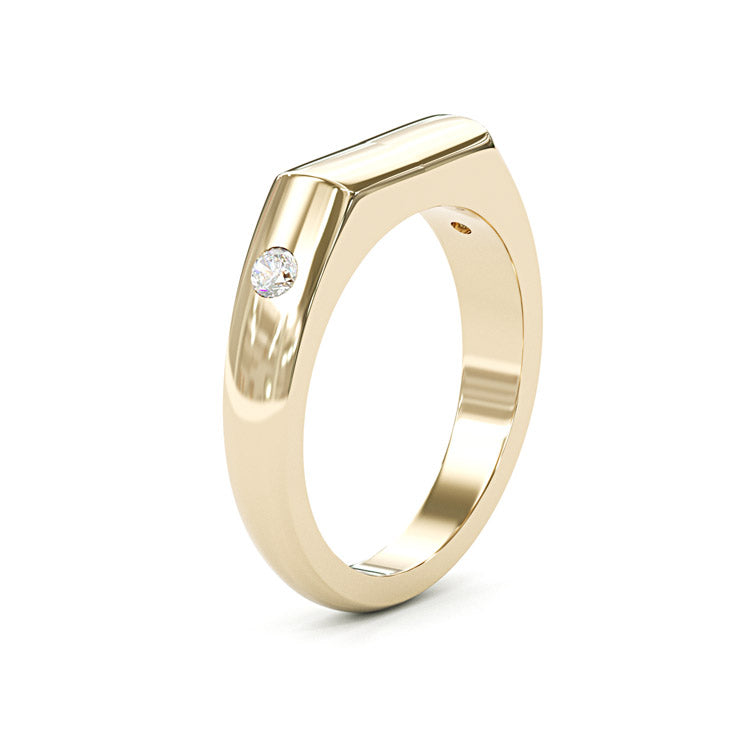 Jzora handmade minimal modern design simple sterling silver ring