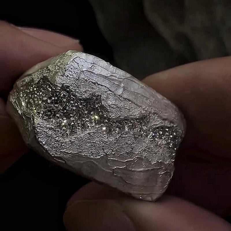 Jzora handmade breaker slab matte finish men's ring