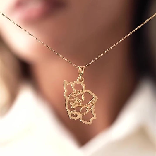 Jzora handmade minimalist unique sterling silver necklace