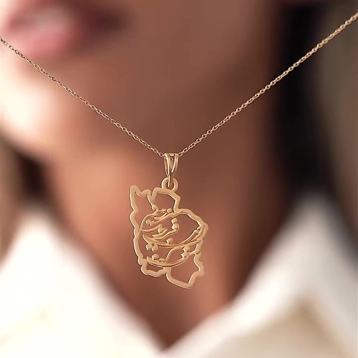 Jzora handmade minimalist unique sterling silver necklace