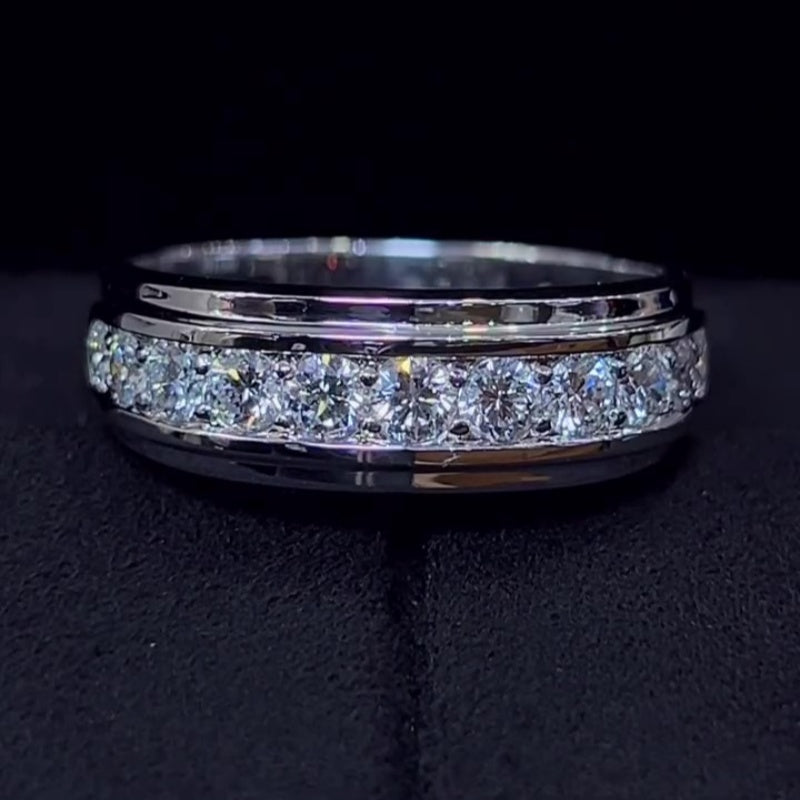 Jzora handmade 1.03ct classic round cut ring