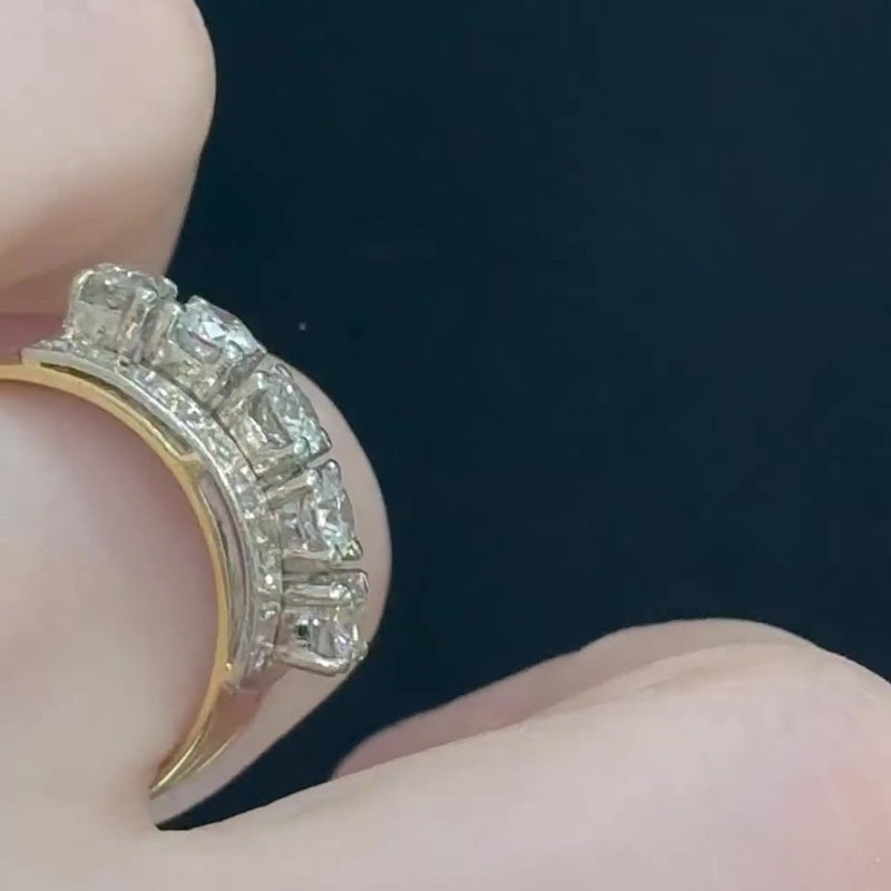 Jzora handmade timeless sparkle round cut vintage-inspired men's ring