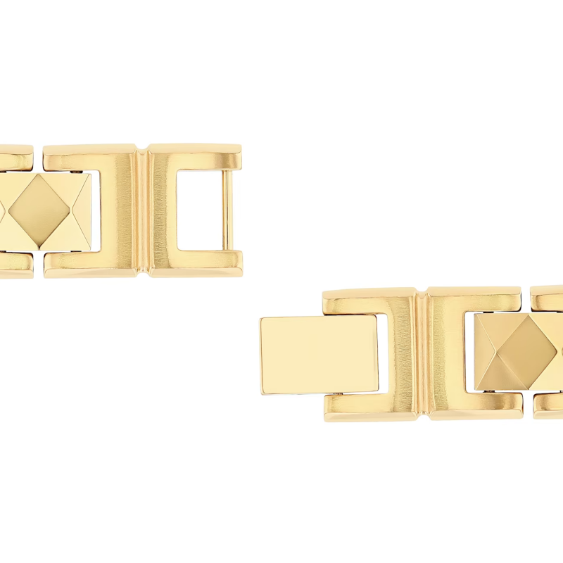 Jzora handmade glamorous gold link bracelet