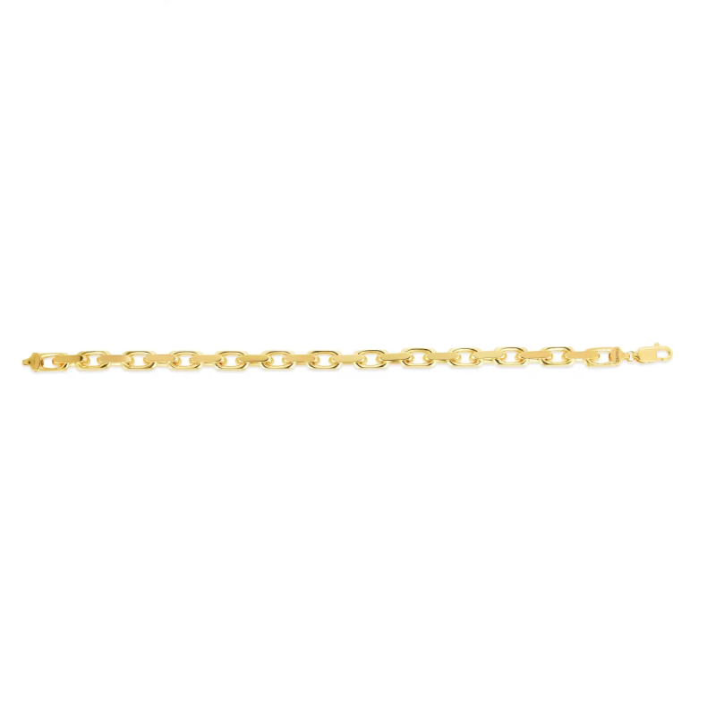 Jzora handmade gold tone cable link bracelet