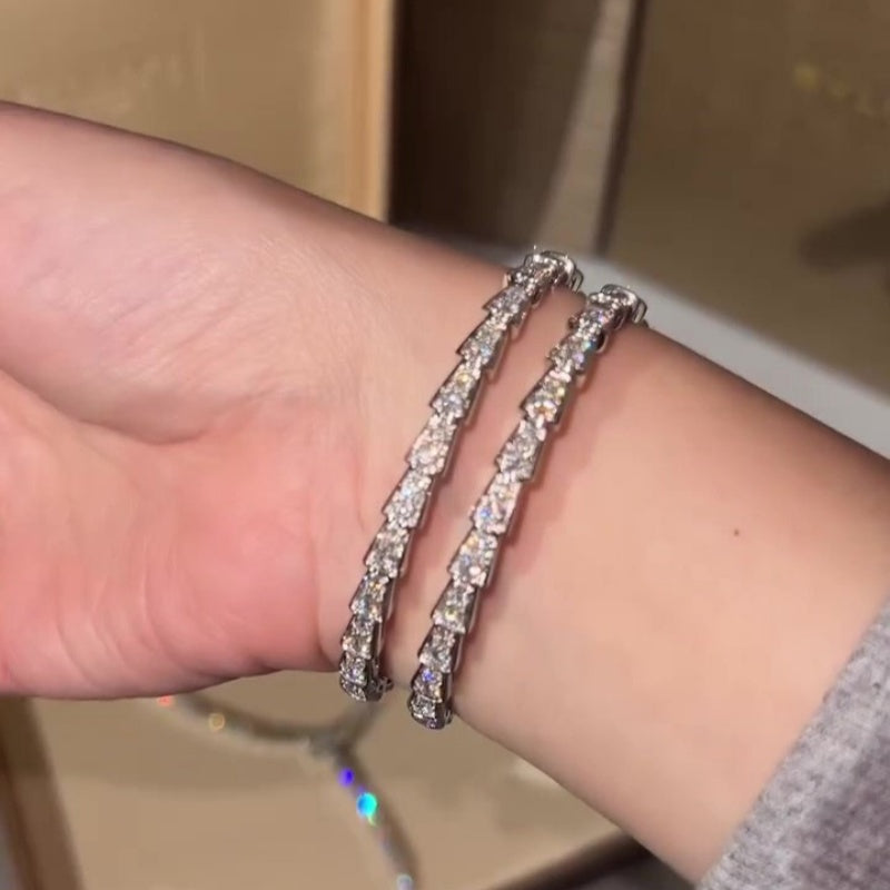 Jzora handmade trendsetter serpent wrap chic sparkle bracelet