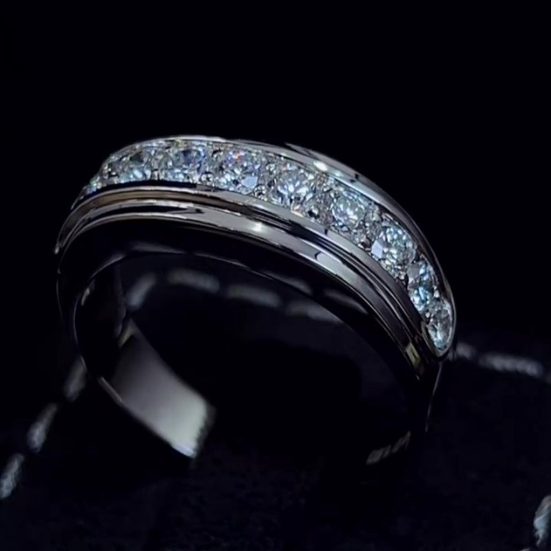 Jzora handmade 1.03ct classic round cut ring