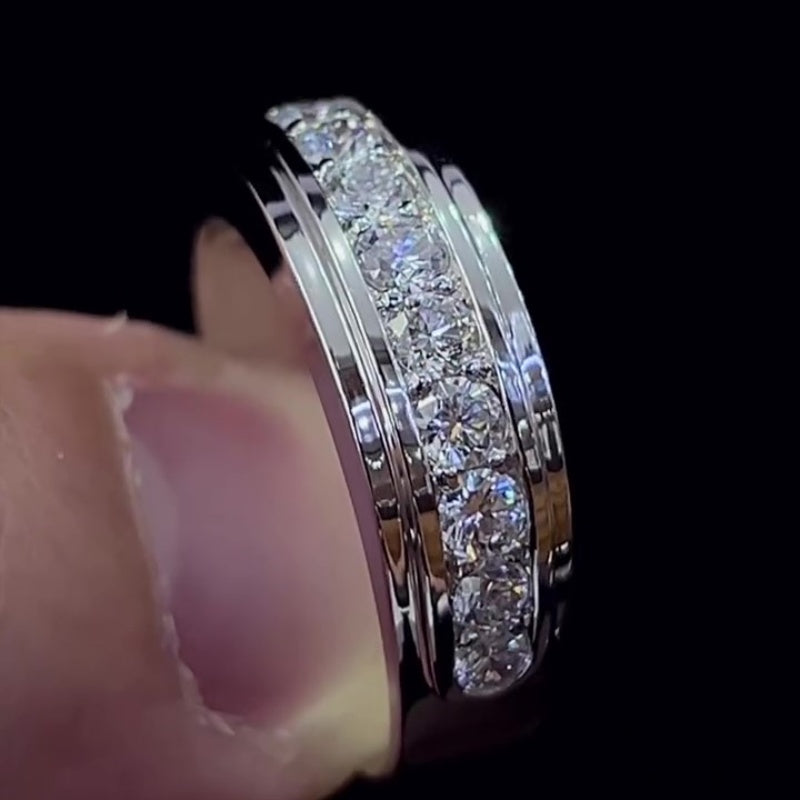 Jzora handmade 1.03ct classic round cut ring