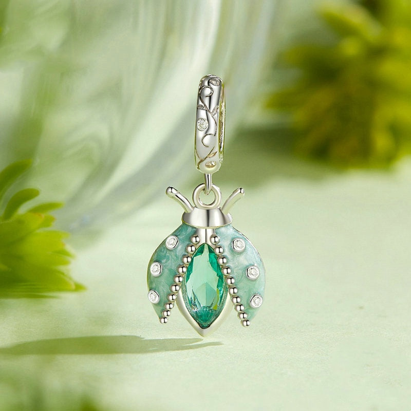 Jzora Mori Nature Ladybird Animal Sterling Silver Charm