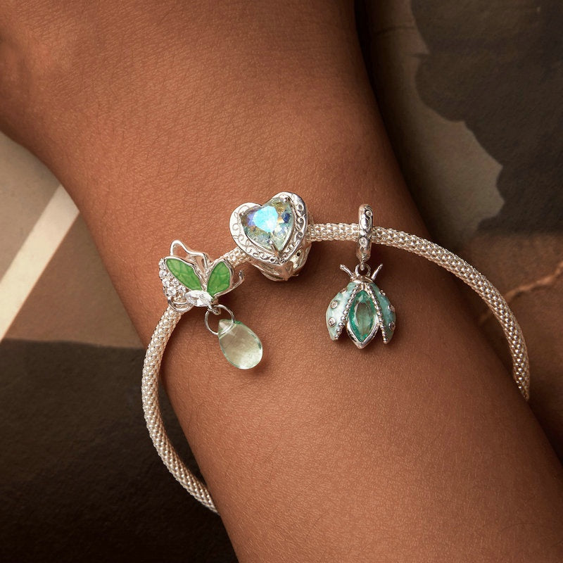 Jzora Mori Nature Ladybird Animal Sterling Silver Charm