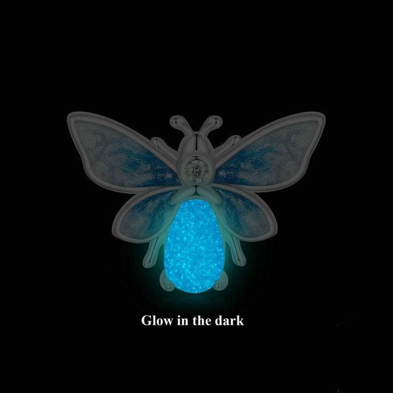 Jzora Gradient Glow In The Dark Bee Animal Sterling Silver Charm