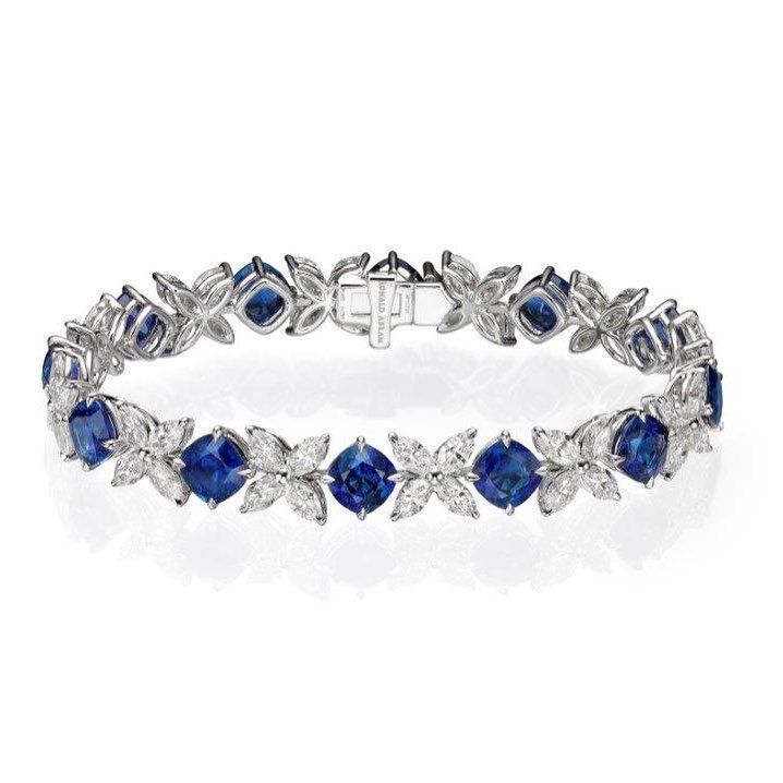 Jzora handmade created Vintage Sterling Silver Tennis Bracelet