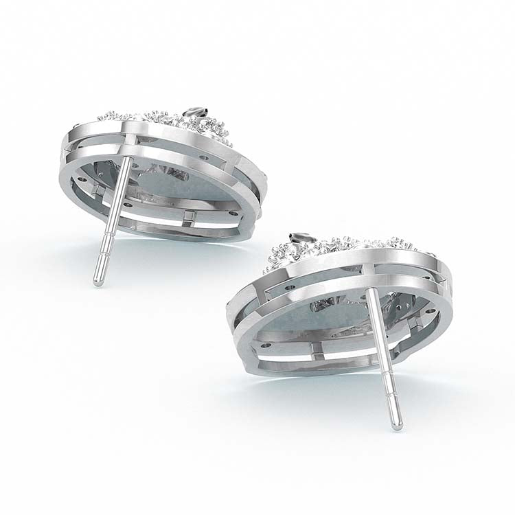 Jzora handmade classic horse vintage sterling silver earring