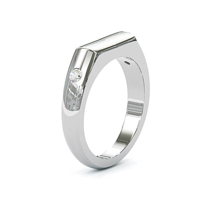 Jzora handmade minimal modern design simple sterling silver ring
