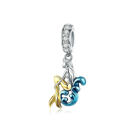 Jzora Ocean Mermaid Fashion Sterling Silver Charm