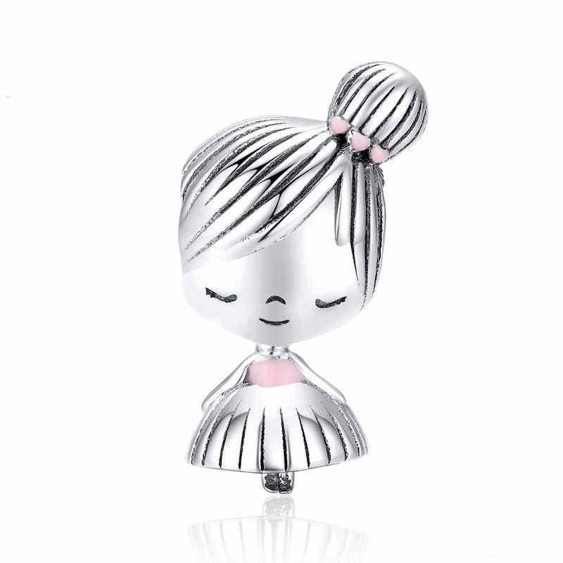 Jzora Fashion Boys and Girls Love Sterling Silver Charm