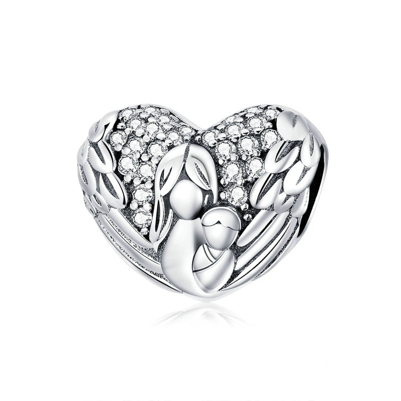 Jzora Heart Fashion Mother's Day Sterling Silver Charm