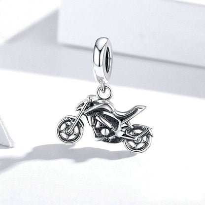 Jzora Cool Sport Motorbike Sterling Silver Charm