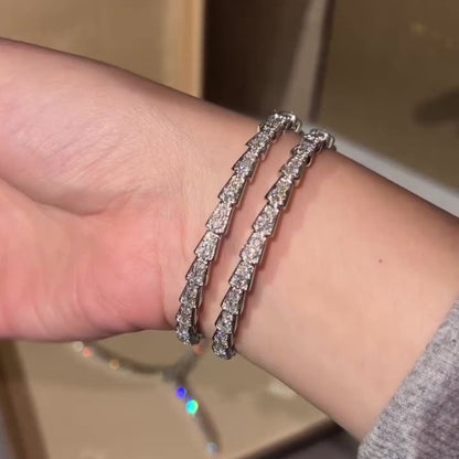 Jzora handmade trendsetter serpent wrap chic sparkle bracelet