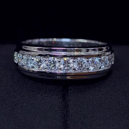 Jzora handmade 1.03ct classic round cut ring