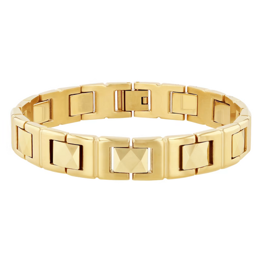 Jzora handmade glamorous gold link bracelet