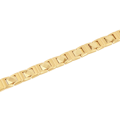 Jzora handmade glamorous gold link bracelet