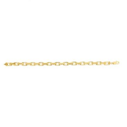 Jzora handmade gold tone cable link bracelet