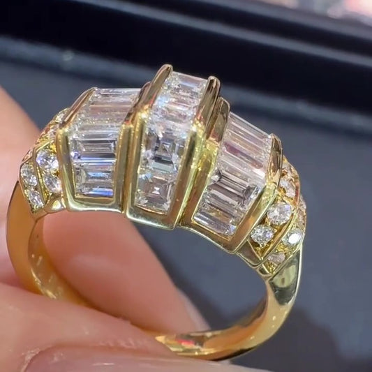 Jzora Handmade Bold Stylish Wedding Band Promise Men's Ring