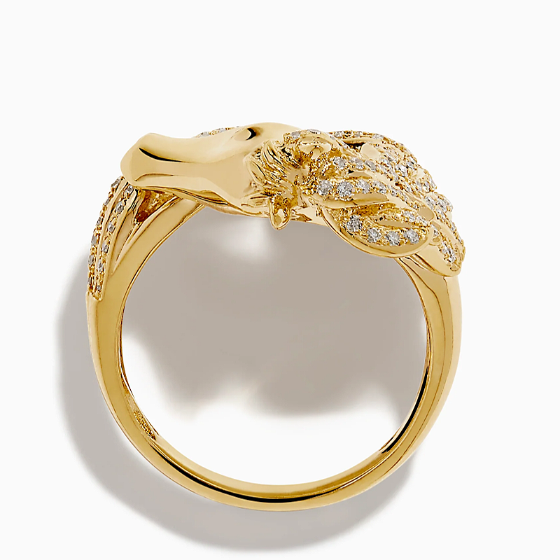 Jzora Handmade Luxury Iced Horse Head Men's Fashion Ring