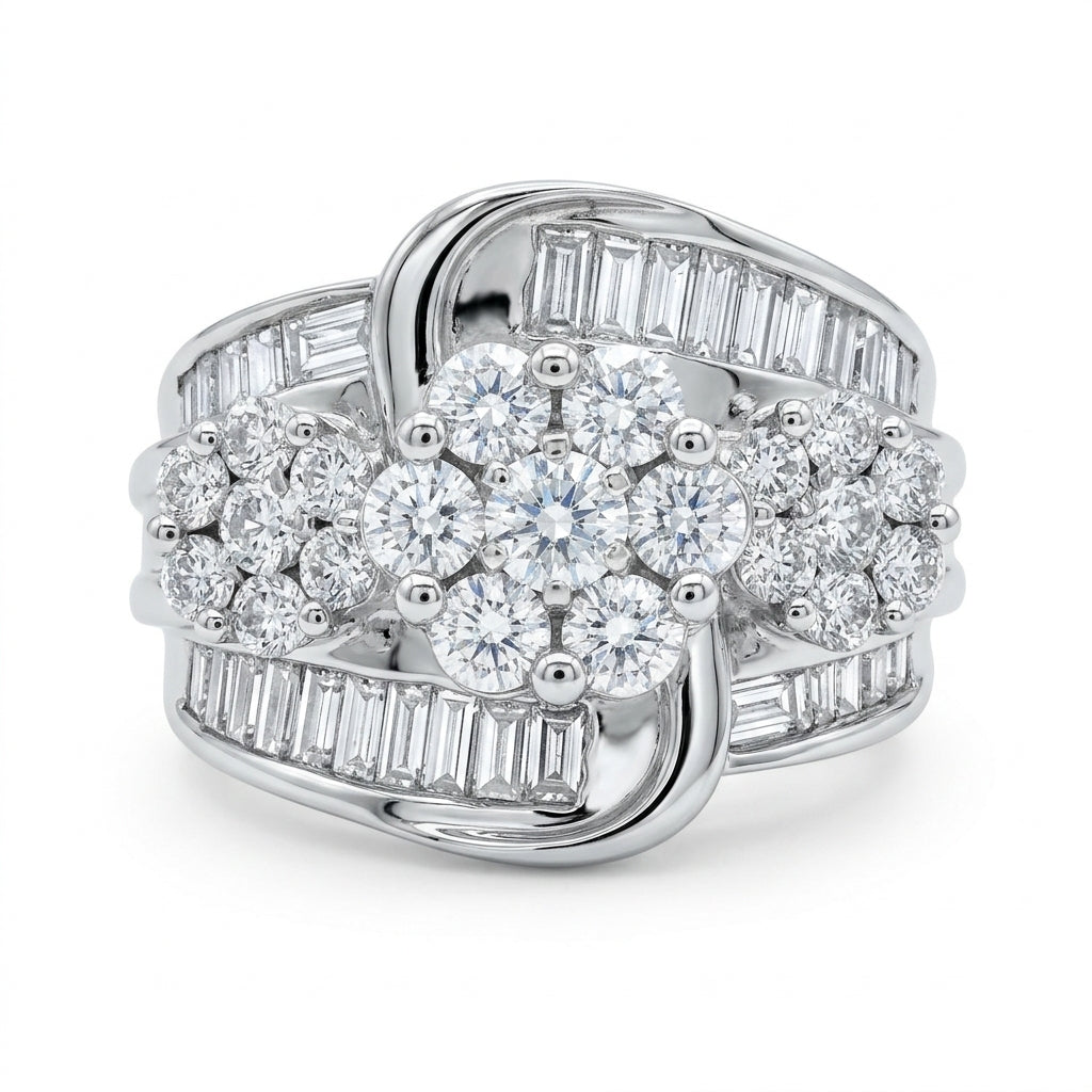 Jzora Handmade Extravagant Roung Cut Flower Design Ring – Jzora Jewelry