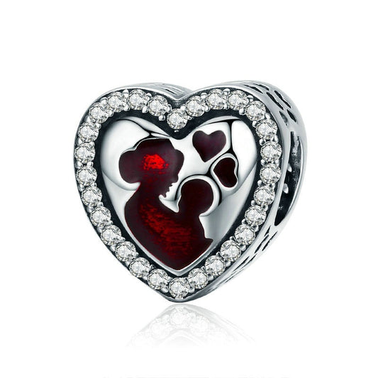 Jzora Great Love Mother's Day Sterling Silver Charm