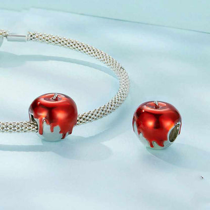 Jzora Handmade Christmas Apple Sterling Silver Charms