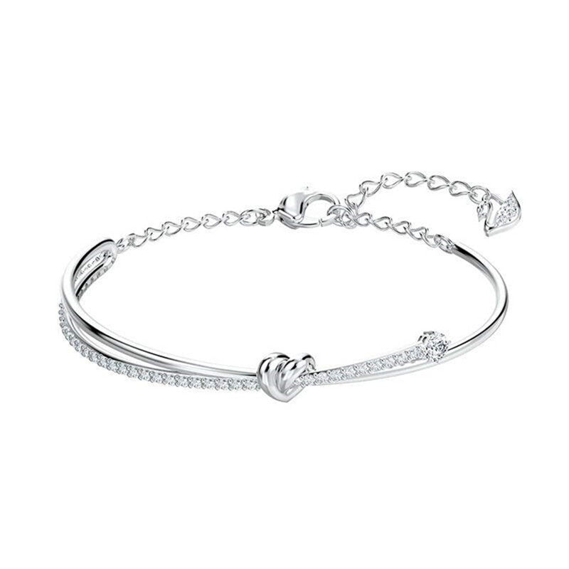 Jzora handmade love twist tennis alloy bracelet