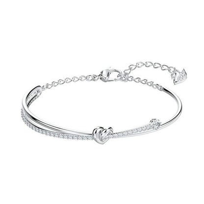 Jzora handmade love twist tennis alloy bracelet