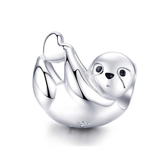 Jzora Little Sloth Cute Animal Sterling Silver Charm