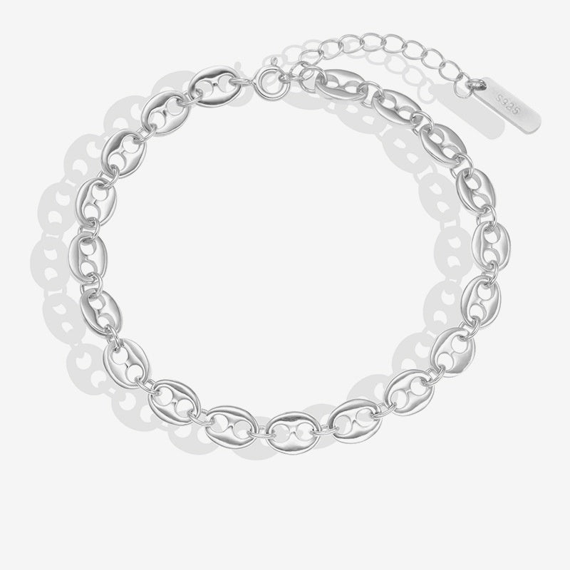 Jzora handmade fashion personalized tennis sterling silver bracelet