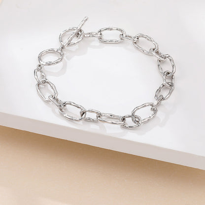 Jzora handmade OT clasp design tennis sterling silver bracelet