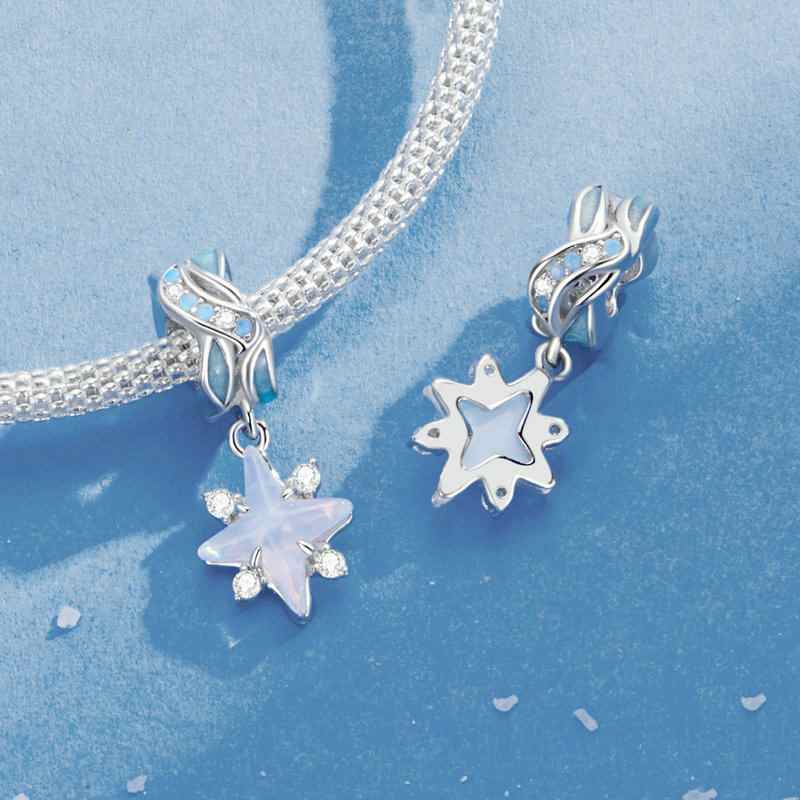 Jzora Fantasy Star River Star Sterling Silver Charm