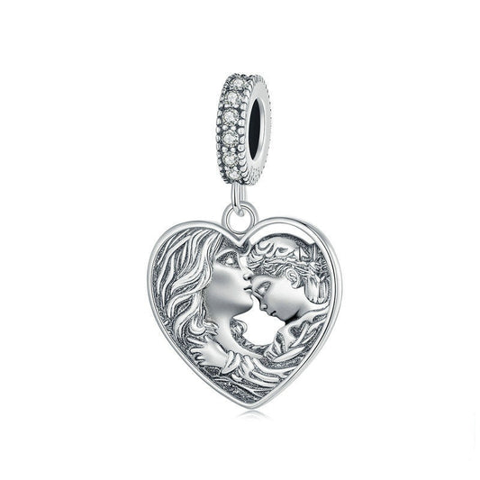 Jzora Love Cozy Mother's Day Vintage Sterling Silver Charm