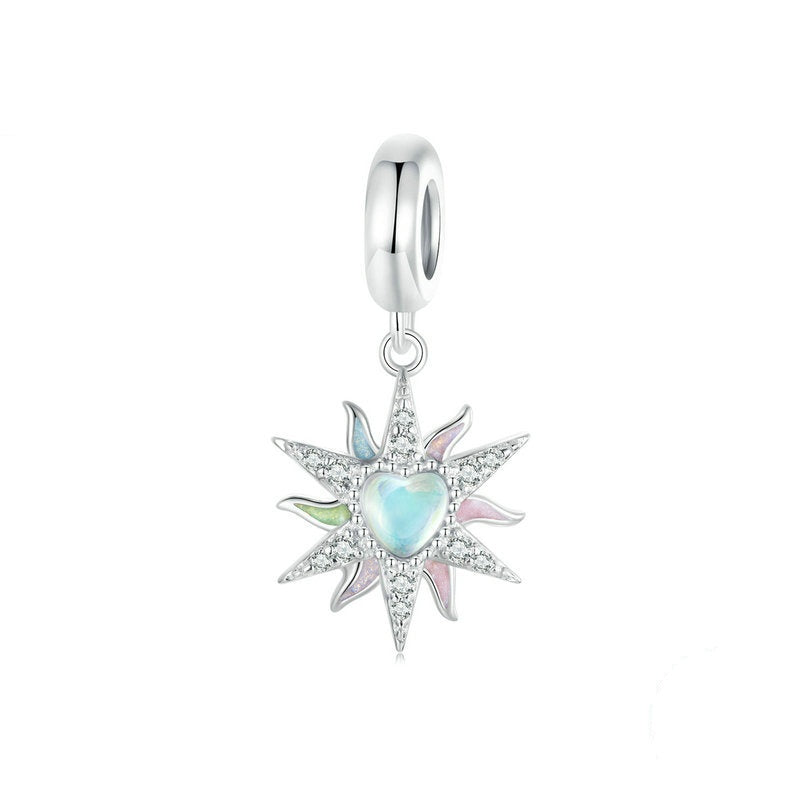 Jzora Fantasy Colourful Sun Sterling Silver Charm