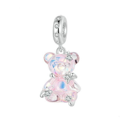 Jzora handmade jelly bear sterling silver charm