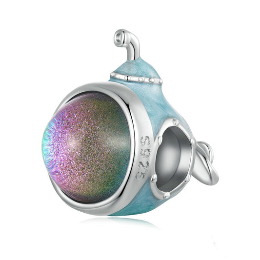 Jzora Ocean Blue Fantasy Submarine Sterling Silver Charm