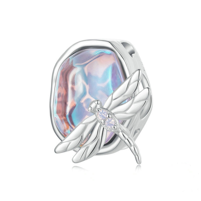 Jzora Spring Illusion Dragonfly Sterling Silver Charm