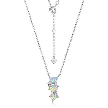 Jzora handmade fashion opal sterling silver necklace