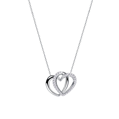 Jzora handmade Heart-to-Heart alloy necklace