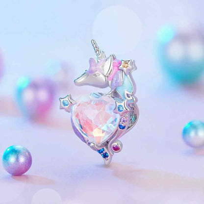 Jzora handmade dazzling Unicorn sterling silver charms