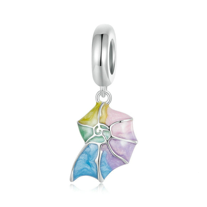 Jzora Ocean Colorful Shades Neon Conch Sterling Silver Charm